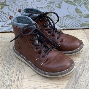 Brown kids dress boots